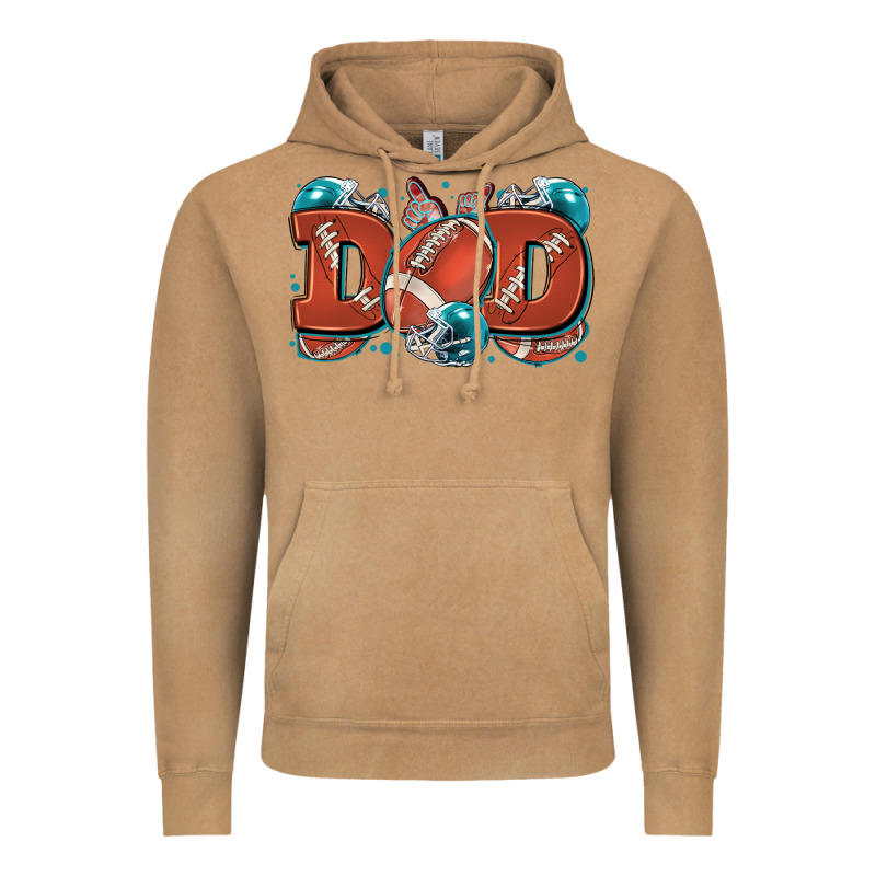 Dad American Football Vintage Hoodie by Zillion Design Studio | Teevron