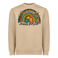 Mushroom happy fall y'all rainbow Heavyweight Sweatshirt - RanaPortraitStore