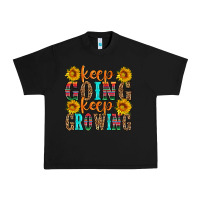 Black keep going keep growing Urban Heavy Tee - HRA Design Shop