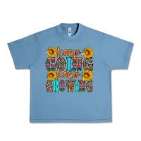 Pebble Blue keep going keep growing Urban Heavy Tee - HRA Design Shop