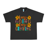 Pigment Black keep going keep growing Urban Heavy Tee - HRA Design Shop
