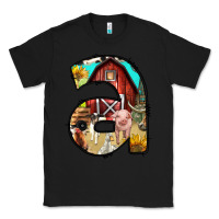 Black farm life alphabet lowercase letters a Classic Tee - BundleAndBundleShop
