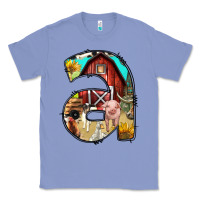 Colony Blue farm life alphabet lowercase letters a Classic Tee - BundleAndBundleShop