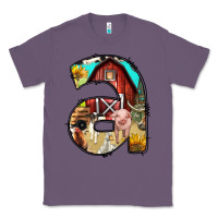 Lavender farm life alphabet lowercase letters a Classic Tee - BundleAndBundleShop