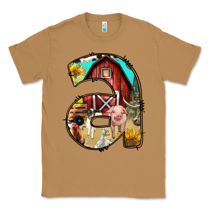 Farm Life Alphabet Lowercase Letters A Classic Tee by BundleAndBundleShop | Teevron