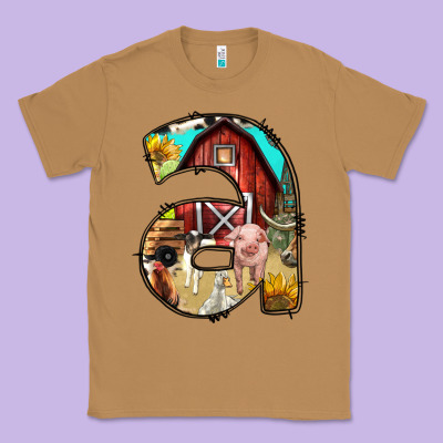 Farm Life Alphabet Lowercase Letters A Classic Tee Designed By Bundleandbundleshop