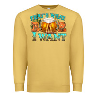 Antique Gold western beer thats what i want Premium Sweatshirt - NancyCooperArtShop