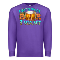 Purple western beer thats what i want Premium Sweatshirt - NancyCooperArtShop