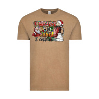 Vintage Coffee I Believe In Santa And Coffee Vintage Tee - CowhideDigitalArt