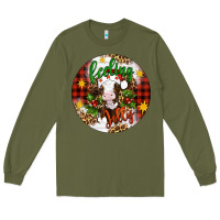Army Green Christmas feeling jolly cow ornament Long Sleeve Tee - Artiststas