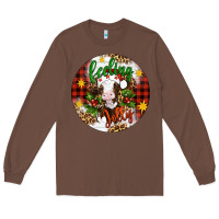 Chestnut Christmas feeling jolly cow ornament Long Sleeve Tee - Artiststas