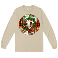 Mushroom Christmas feeling jolly cow ornament Long Sleeve Tee - Artiststas