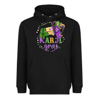 Black mardi gras game Heavyweight Hoodie - MaliasSmallBusiness
