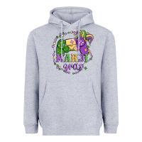 Heather Grey mardi gras game Heavyweight Hoodie - MaliasSmallBusiness
