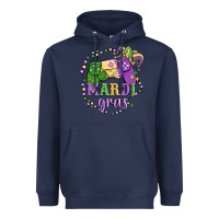 Navy mardi gras game Heavyweight Hoodie - MaliasSmallBusiness