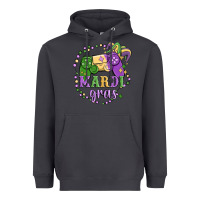 Smoke mardi gras game Heavyweight Hoodie - MaliasSmallBusiness