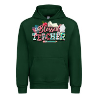 Foreset Green blessed teacher school Urban Hoodie - NancyCooperArtShop