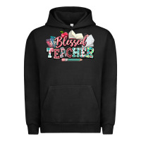 Pigment Black blessed teacher school Urban Hoodie - NancyCooperArtShop