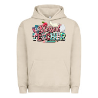 Pigment French Oak blessed teacher school Urban Hoodie - NancyCooperArtShop