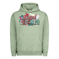 Pigment Oil Green blessed teacher school Urban Hoodie - NancyCooperArtShop