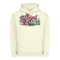 Pigment Pistachio blessed teacher school Urban Hoodie - NancyCooperArtShop