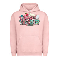 Pigment Salmon blessed teacher school Urban Hoodie - NancyCooperArtShop