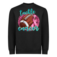 Black Tackle Cancer Football Heavyweight Sweatshirt - texasbilliewilder