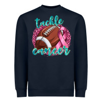 Tackle Cancer Football Heavyweight Sweatshirt | Teevron
