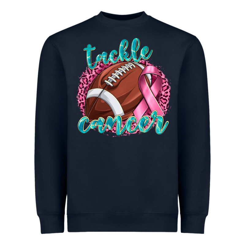 Tackle Cancer Football Heavyweight Sweatshirt by texasbilliewilder | Teevron