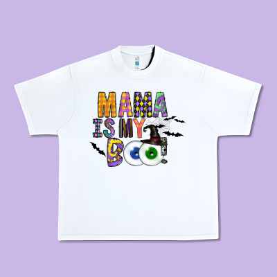 Mama Is My Boo Urban Heavy Tee Designed By Cowhidedigitalart