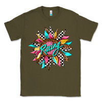 Army Green racing sunflower Classic Tee - AdoDesignShop