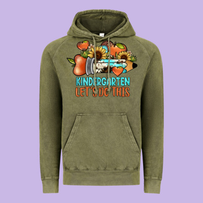 Kindergarten Let's Do This Vintage Hoodie Designed By Jahusdesignshop