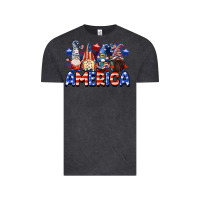 Vintage Black America gnomes 4th of July Vintage Tee - CowGirlArtShop