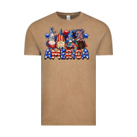 Vintage Coffee America gnomes 4th of July Vintage Tee - CowGirlArtShop