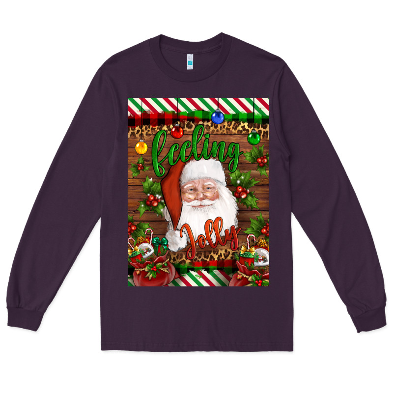 Christmas Feeling Jolly Santa Long Sleeve Tee by Artiststas | Teevron