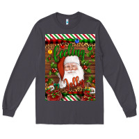 Smoke Christmas Feeling Jolly Santa Long Sleeve Tee - Artiststas