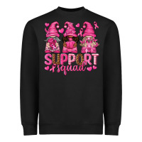 Black Support Squad with Gnomes Heavyweight Sweatshirt - texasbilliewilder