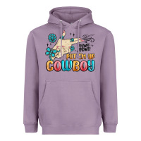 Lavender western turquoise put em up cowboy Heavyweight Hoodie - MaliasSmallBusiness