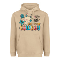 Mushroom western turquoise put em up cowboy Heavyweight Hoodie - MaliasSmallBusiness