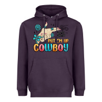 Plum western turquoise put em up cowboy Heavyweight Hoodie - MaliasSmallBusiness