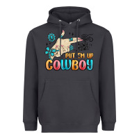 Smoke western turquoise put em up cowboy Heavyweight Hoodie - MaliasSmallBusiness