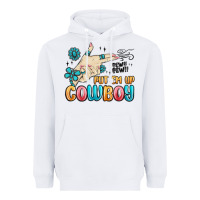 White western turquoise put em up cowboy Heavyweight Hoodie - MaliasSmallBusiness
