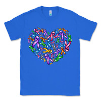 True Royal cancer ribbon heart Classic Tee - AdoDesignShop