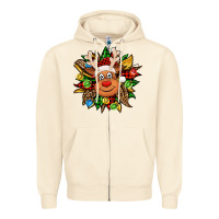 Sandshell Christmas reindeer sunflower Zipper Hoodie - Jasminsmagicworld