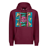 Burgundy cheer mom Premium Hoodie - LillyAllenDesigns