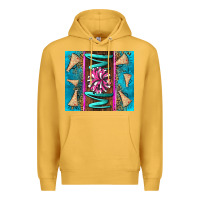 Mustard cheer mom Premium Hoodie - LillyAllenDesigns