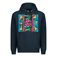 Navy cheer mom Premium Hoodie - LillyAllenDesigns