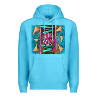 Ocean Blue cheer mom Premium Hoodie - LillyAllenDesigns