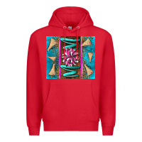 Red cheer mom Premium Hoodie - LillyAllenDesigns