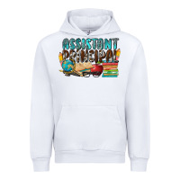 White assistant principal Urban Hoodie - NancyCooperArtShop